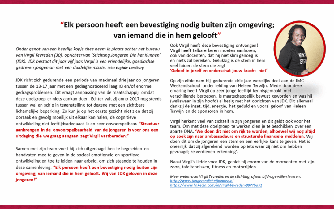 Maak kennis met Virgil Tevreden